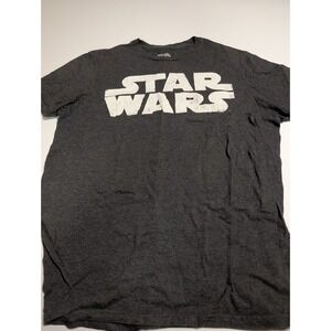 Star Wars Fifth Sun Distressed Logo T-Shirt Mens Medium Gray